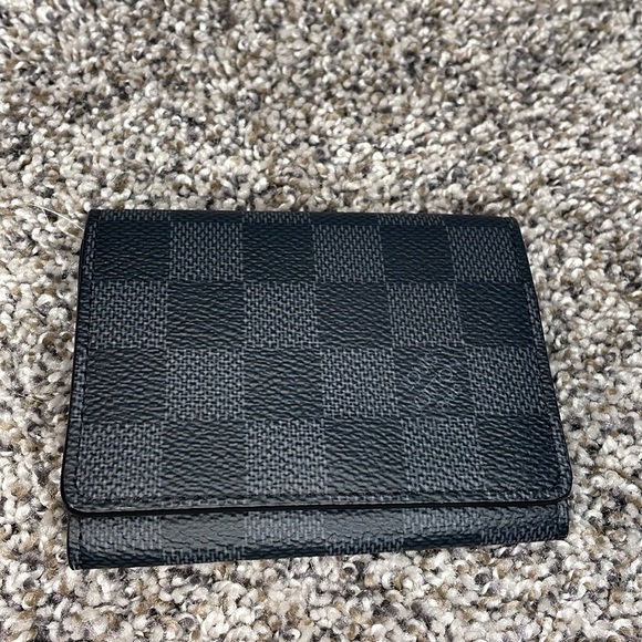 Authentic Louis Vuitton, Damier graphite, card case wallet - Picture 2 of 9